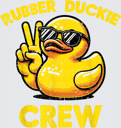 Jeep Ducks Rubber Duckie Crew Peace Sign Sunglasses Yellow Duck