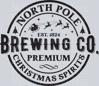 North Pole Brewing Co Beer DTF Christmas Transfers