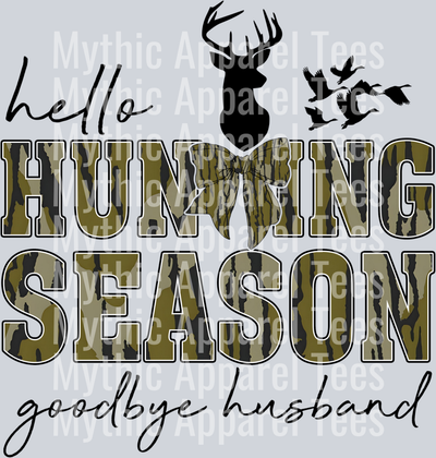 Wife Hunter Hunting Season Goodbye Husband