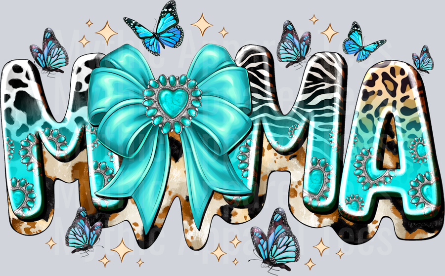 Western Mama Coquette Animal print butterflies