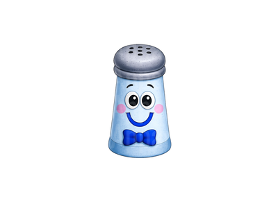 Blues Clues Cute Cartoon Salt Shaker Character Blue Bow Tie