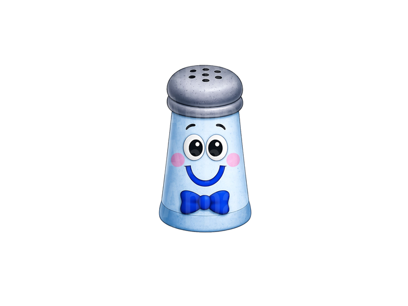 Blues Clues Cute Cartoon Salt Shaker Character Blue Bow Tie