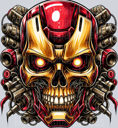 Ironman Skull DTF Superhero Transfers