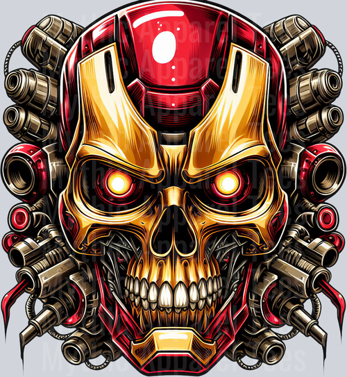 Ironman Skull DTF Superhero Transfers