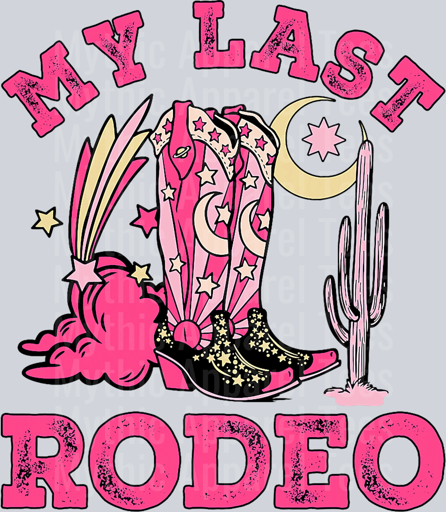 My Last Rodeo Bride Squad Bridal Party Western Bachelorette T-Shirt (1)