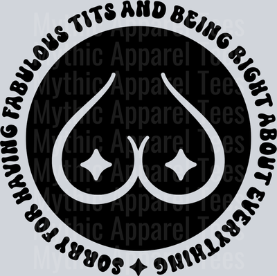 Sorry For Having Fabulous Tits Pocket