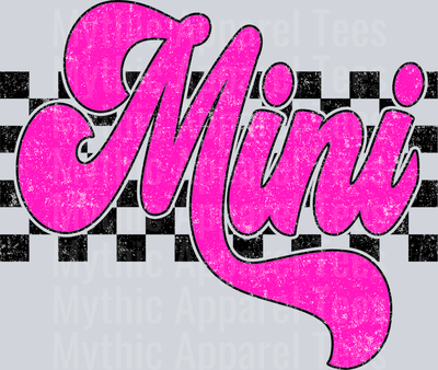 Pink Checkered Mini