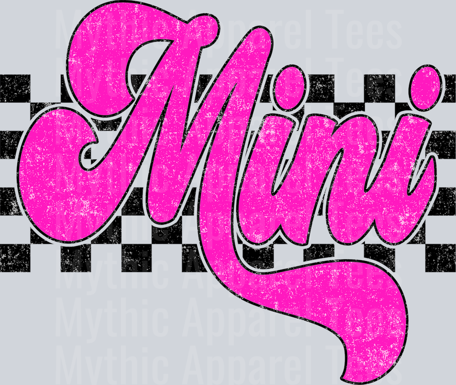 Pink Checkered Mini