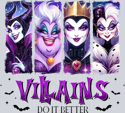 Villains do it better bats and realistic DTF Disney Villains Transfers