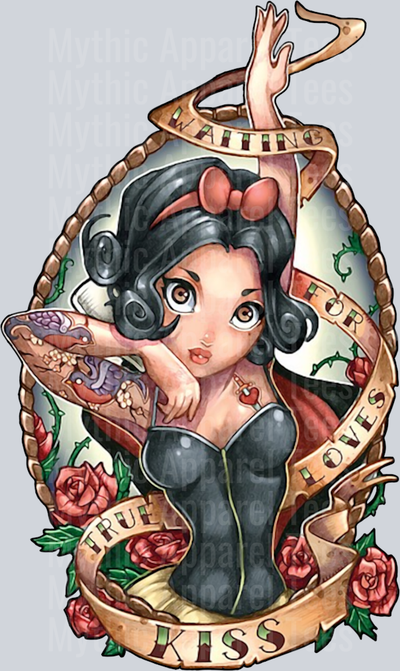 Snow White Tattooed Baddies Disney Princess DTF Disney Transfers
