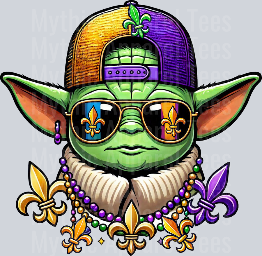 AZ767 Mardi Gras Baby Yoda