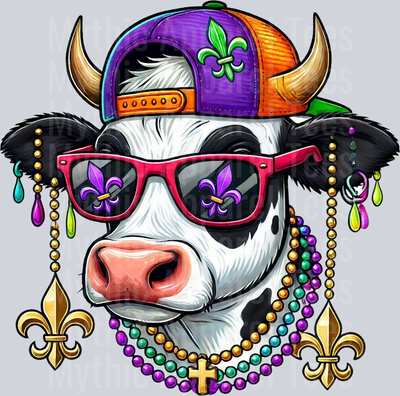 AZ769 Mardi Gras Cow