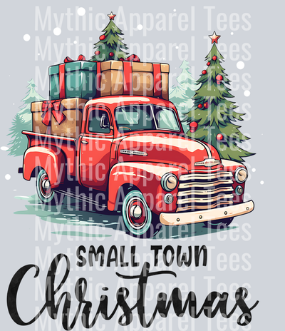 Small Town Christmas – DTF Heat Transfer – Holiday Christmas Design