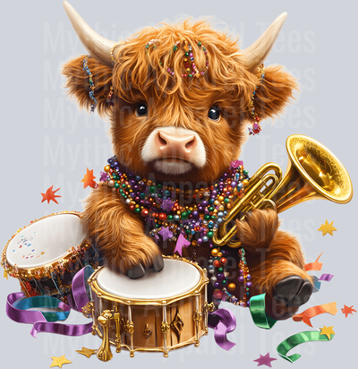 AZ814 Mardi Gras Highland Cow (19)