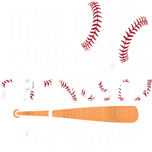Grandma Grandpa Grandparents Baseball DTF Transfer