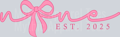 Nene EST 2025 Pink Ribbon DTF Nene Transfers