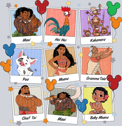 Poster Film Disney Moana DTF Moana Transfers