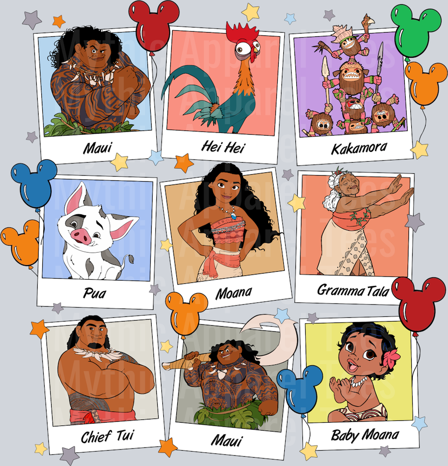 Poster Film Disney Moana DTF Moana Transfers