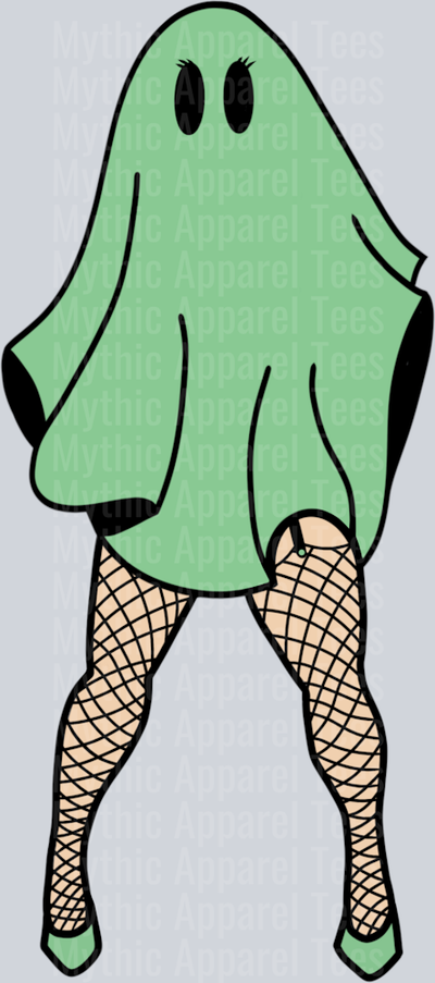Bull Sheet Girl With Fish Net Halloween Green