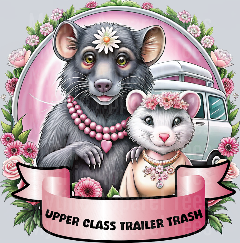 Upper class trailer trash Mouse Sassy DTF Animal Transfers