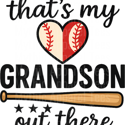 Grandma Grandpa Grandparents Baseball DTF Transfer