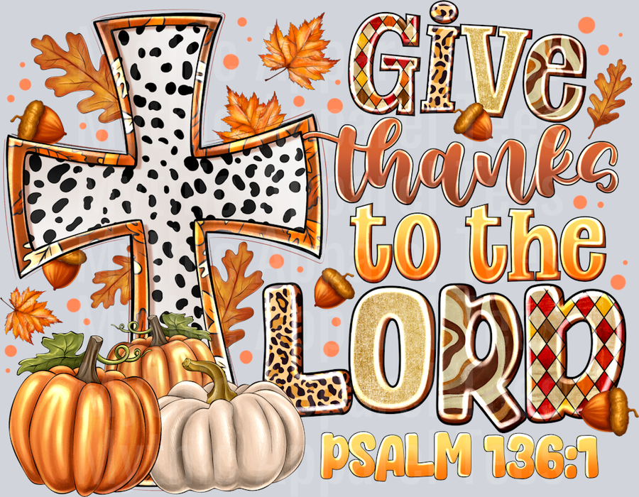 Give Thanks To The Lord Thanksgiving Religious