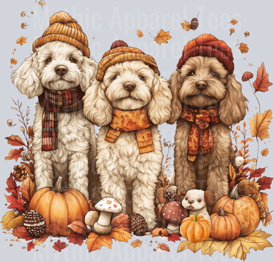 fall goldendoodle png