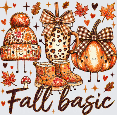 Fall Designs Cute Fall Basic Kawaii Pumpkin Beanie Coffee Cup Ugg Boots With Buffalo Plaid Bows Autumn Leaves And Sparkles