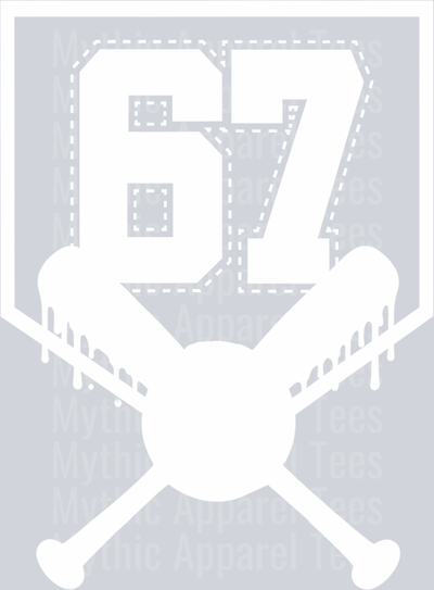Baseball Drip Number 67 Player Or 67th Birthday T-Shirt