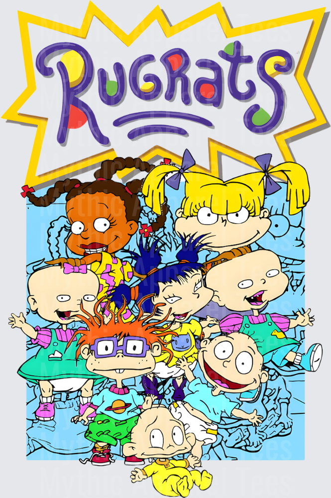Rug Rats Full Cast Tommy Chuckie Angelica Group Logo
