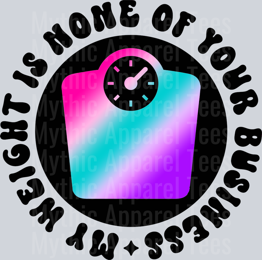 Color My Weight Is None Of Your Business Pocket