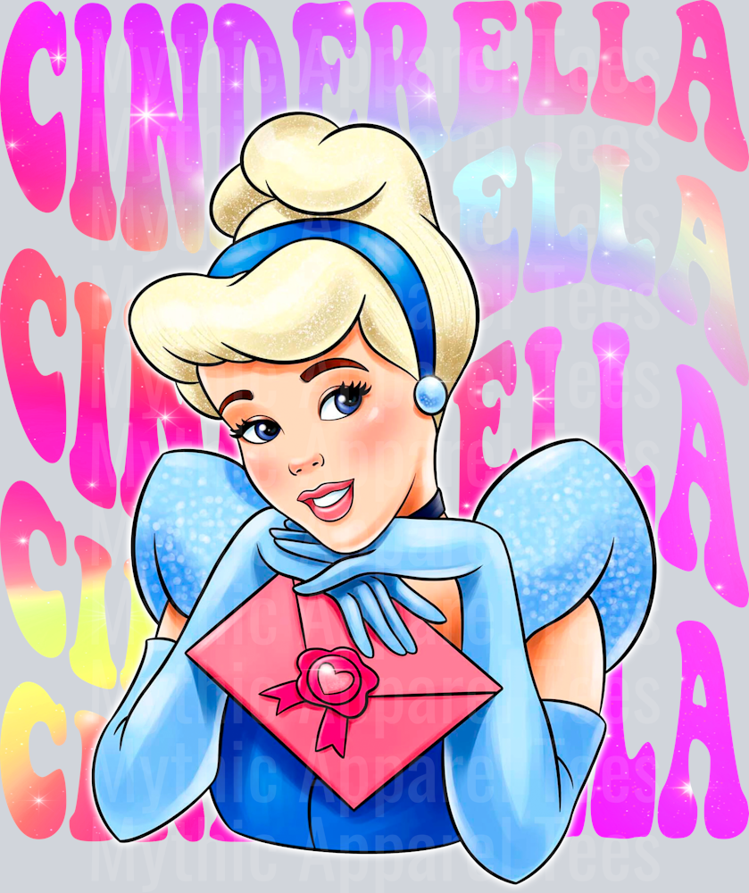Cinderella Disney Princess Stacked Name Disney