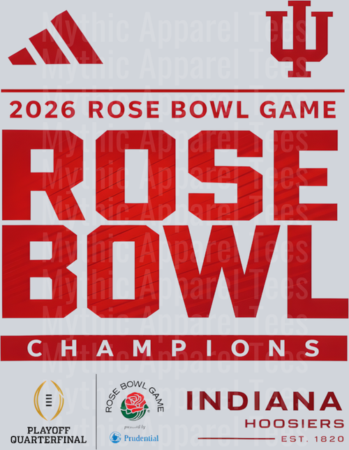 Indiana Hoosiers Rose Bowl Champions 2026