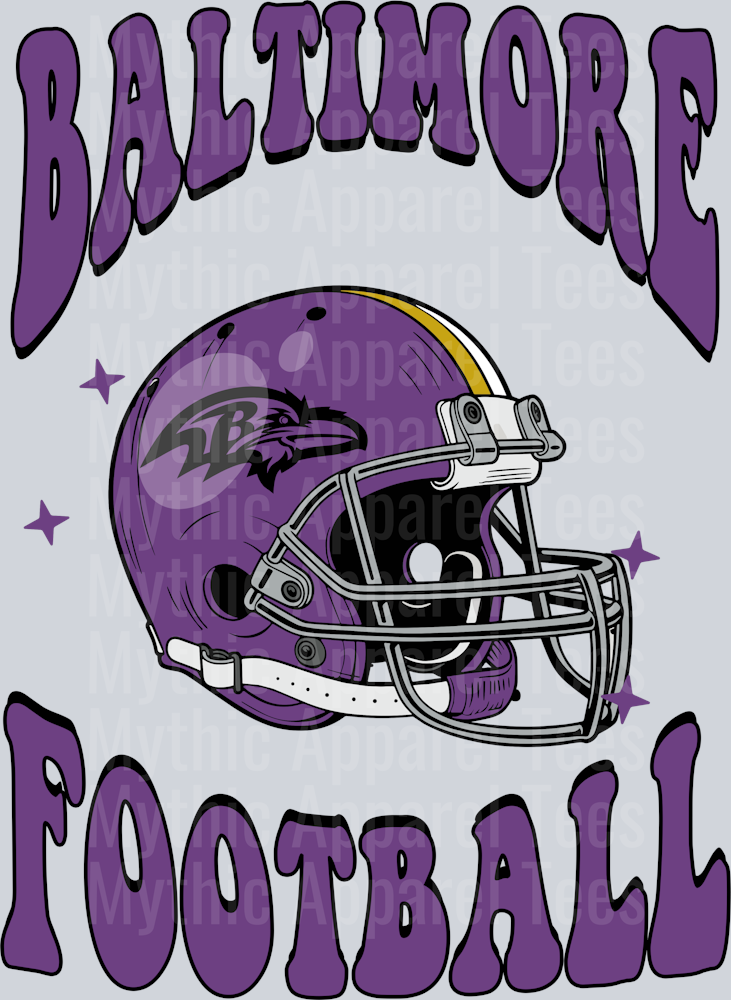 AZ1326 NFL FOOTBALL Baltimore Ravens football custom