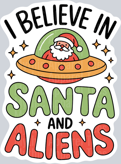 SantaAliensSticker