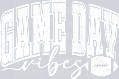 Game Day Vibes Football Varsity Letters