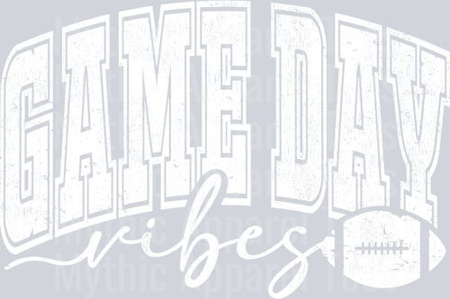 Game Day Vibes Football Varsity Letters