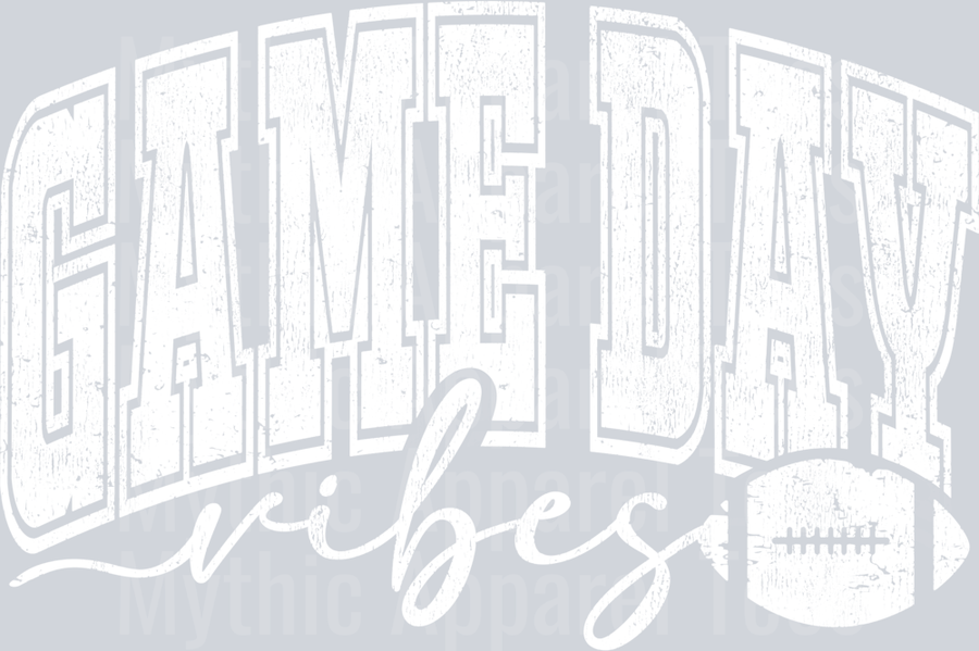 Game Day Vibes Football Varsity Letters