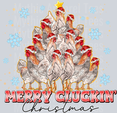 Merry Cluckin Christmas Chicken Christmas Tree
