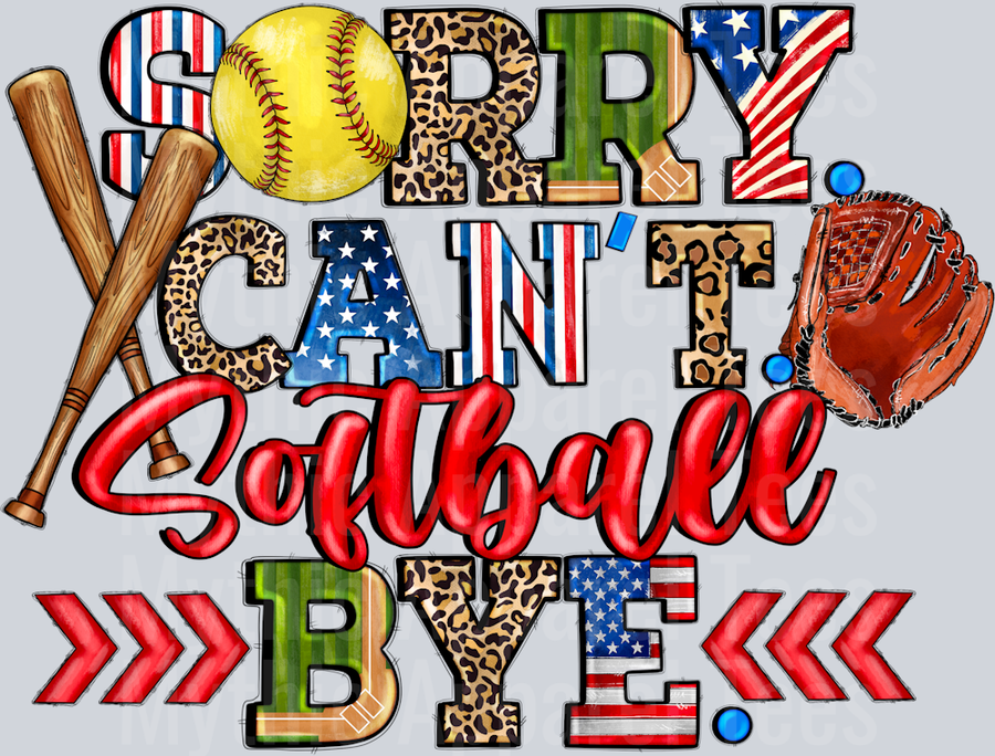 Sorry Cant. Softball. Bye.