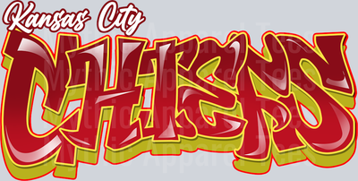 Chiefs Tri Color Airbrush DTF NFL Transfers
