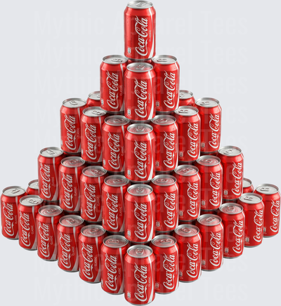 Coke Classic Can Pyramid Tower Stack Display