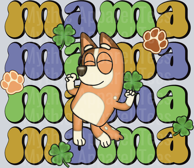 Bluey Mama Mom DTF Bluey Transfers