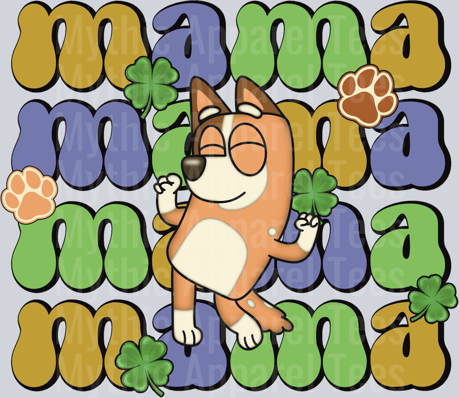 Bluey Mama Mom DTF Bluey Transfers