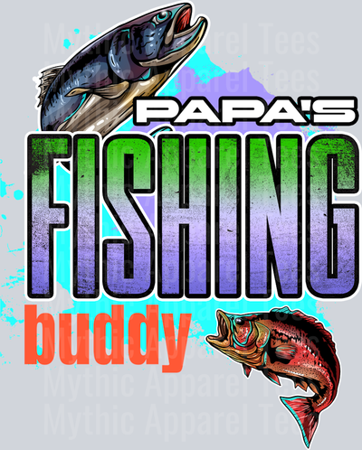 9. PAPA FISHING BUDDY DAD DTF Fishing Transfers
