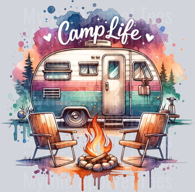 Camp Life 11 DTF Camping Transfers