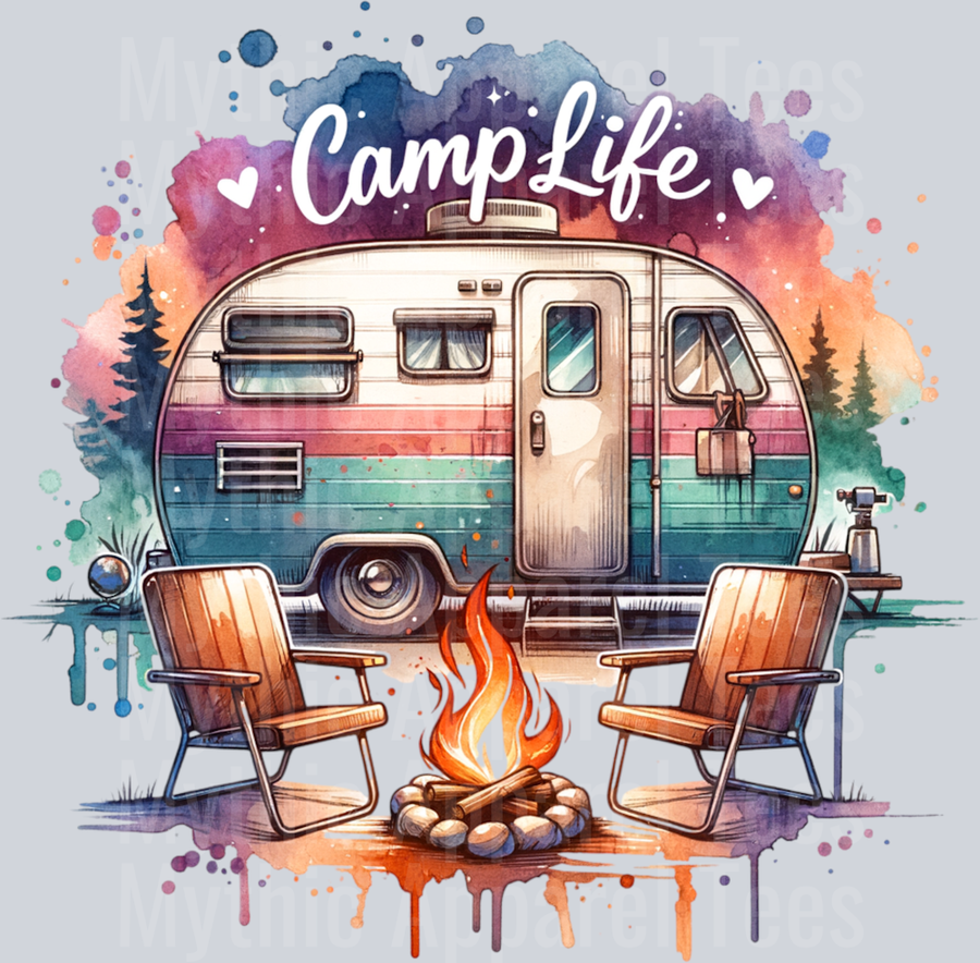 Camp Life 11 DTF Camping Transfers