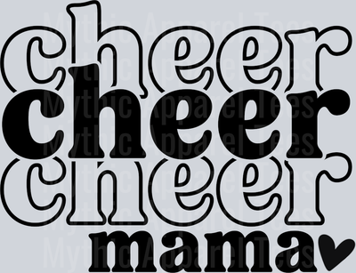 Cheer Mama Stacked Black