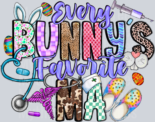 Every Bunny's Favorite MA Nurse Easter