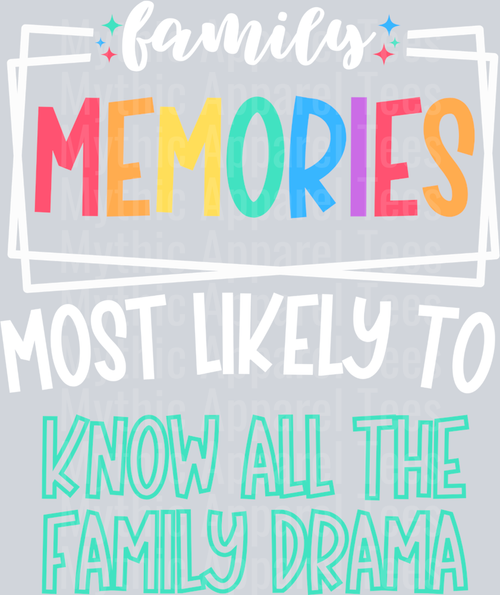 know all the family drama